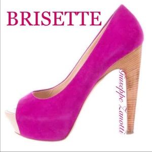 Giuseppe Zanotti Pink Suede Platform Pumps